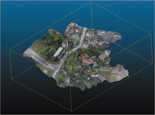 Figure 12. 3D point cloud extracted from UAV images