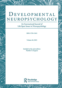 Cover image for Developmental Neuropsychology, Volume 48, Issue 5, 2023