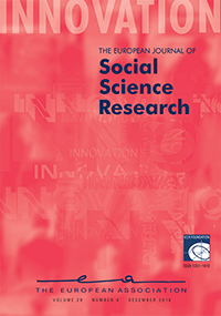 Cover image for Innovation: The European Journal of Social Science Research, Volume 29, Issue 4, 2016