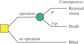 Figure 1 Constructing von Neumann–Morgenstern utilities.