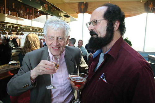 1. Sir Peter Hall (left), with Bob Catterall, San Francisco, CA, April 2007 (photograph courtesy of Elvin Wyly)
