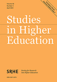 Cover image for Studies in Higher Education, Volume 46, Issue 4, 2021