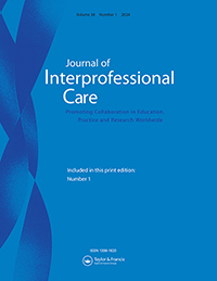 Cover image for Journal of Interprofessional Care, Volume 38, Issue 1, 2024