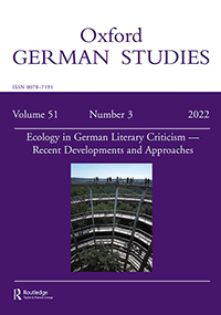 Cover image for Oxford German Studies, Volume 51, Issue 3, 2022