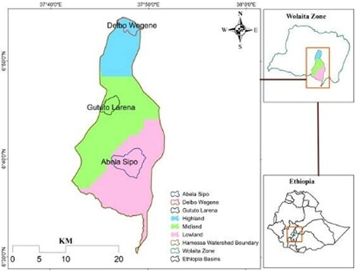 Figure 1. Location map of the study area (CSA, 2007).