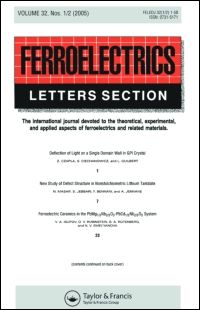 Cover image for Ferroelectrics Letters Section, Volume 44, Issue 1-3, 2017
