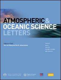 Cover image for Atmospheric and Oceanic Science Letters, Volume 11, Issue 2, 2018