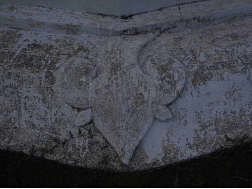 Figure 15. The heart-shape motif on the base of the Gunongan, Banda Aceh. Photo by R. Michael Feener, 2008.