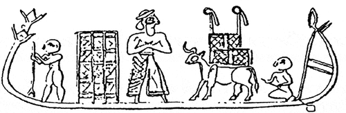 Figure 17. Uruk III seal from Uruk (after Amiet [Citation1980, pl. 46.655]).