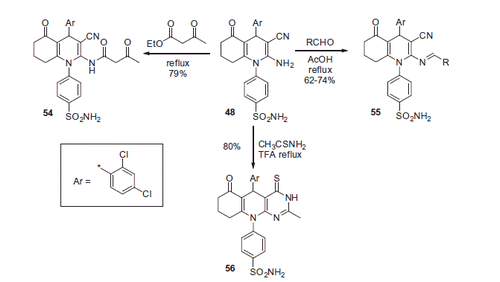 Scheme 20. Further derivatization of core building block 48.