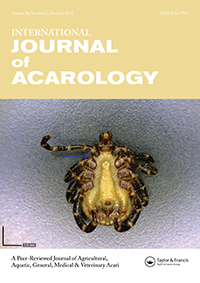 Cover image for International Journal of Acarology, Volume 44, Issue 1, 2018