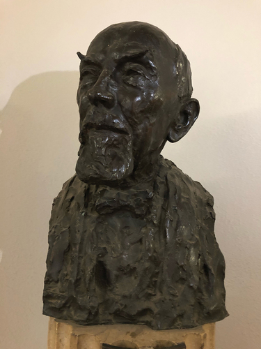 Figure 3. Bust of Eugene Woldemar Hilgard in the first floor entryway.