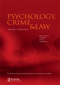 Cover image for Psychology, Crime & Law, Volume 28, Issue 9, 2022
