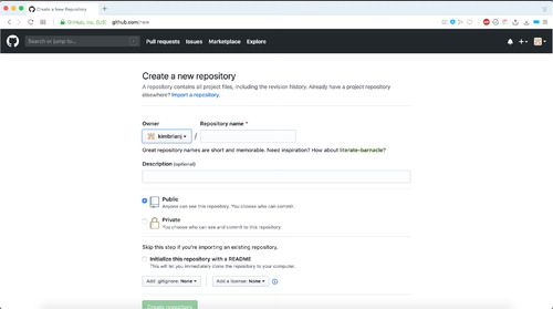 Fig. 3 A new GitHub repository.