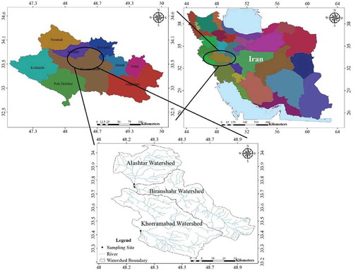 Figure 2. Locations of the study area.