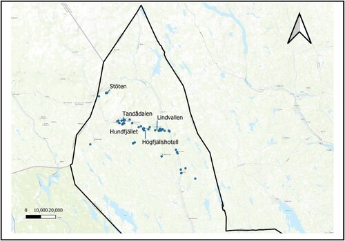 Figure 7. Markers indicating accommodation preferences of visitors.