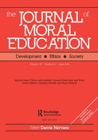 Cover image for Journal of Moral Education, Volume 45, Issue 2, 2016