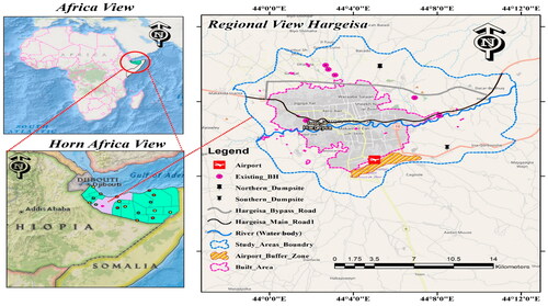 Figure 1. Map of the study area.Source: Mohamed et al., Citation2023.