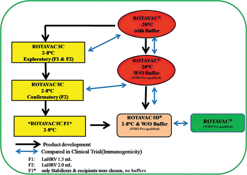 Figure 1. ROTAVAC 5D® vaccine formulation development pathway.