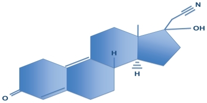 Figure 3 Molecular structure of dienogest.