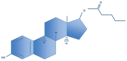 Figure 2 Molecular structure of estradiol valerate.