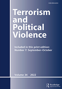 Cover image for Terrorism and Political Violence, Volume 34, Issue 7, 2022