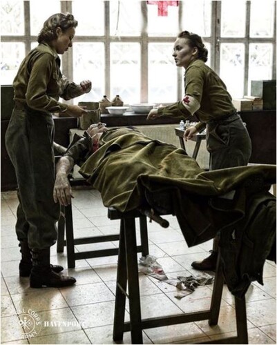 Figure 4. ‘Nurses’ performing a medical emergency. Image by Luke Havenport.