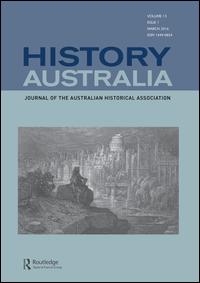 Cover image for History Australia, Volume 13, Issue 1, 2016