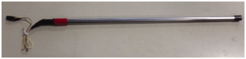 Figure 2. The photograph of the fabricated disposable component (front tip).