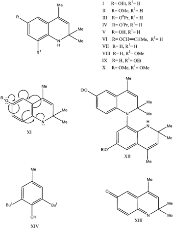 Figure 1. Structures of antioxidants.