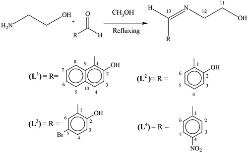 Scheme 1. Preparation of ligands.
