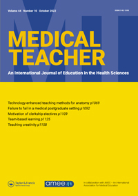 Cover image for Medical Teacher, Volume 44, Issue 10, 2022