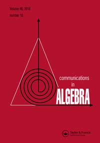 Cover image for Communications in Algebra, Volume 46, Issue 10, 2018