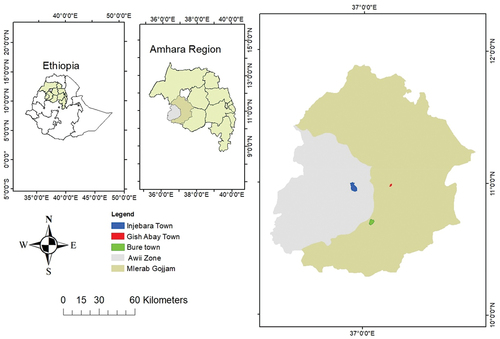 Figure 2. Map of the study areas.