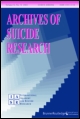 Cover image for Archives of Suicide Research, Volume 12, Issue 4, 2008