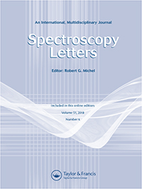 Cover image for Spectroscopy Letters, Volume 51, Issue 6, 2018