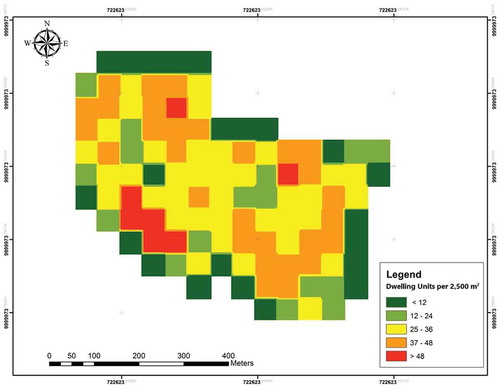 Figure 4. Settlement density in Ulana.