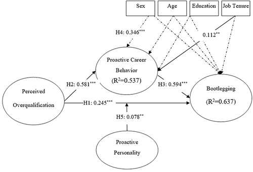 Figure 2 Structural Model with Moderator Variable.