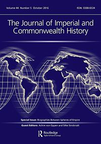 Cover image for The Journal of Imperial and Commonwealth History, Volume 44, Issue 5, 2016