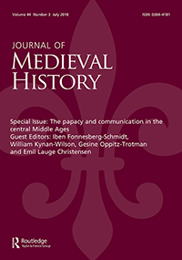 Cover image for Journal of Medieval History, Volume 44, Issue 3, 2018