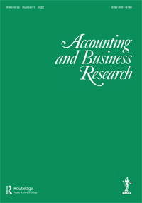 Cover image for Accounting and Business Research, Volume 52, Issue 1, 2022