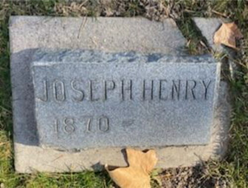 Figure 8. The headstone for “Joseph Henry” (born 1870) in the Loveless family plot in Payson City, UT.