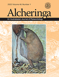 Cover image for Alcheringa: An Australasian Journal of Palaeontology, Volume 46, Issue 1, 2022