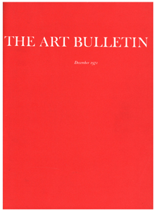 Cover image for The Art Bulletin, Volume 53, Issue 4, 1971