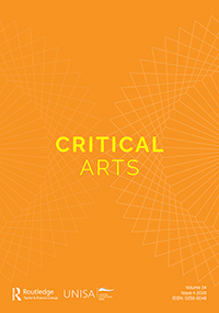 Cover image for Critical Arts, Volume 34, Issue 4, 2020