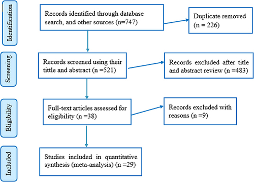 Figure 1 Flow chart of studies’ search and retrieval process.