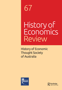 Cover image for History of Economics Review, Volume 67, Issue 1, 2017