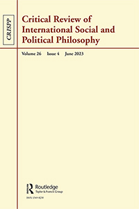 Cover image for Critical Review of International Social and Political Philosophy, Volume 26, Issue 4, 2023