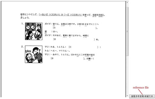 Figure 1. “Cloze with pictures” LO of the GP “~ te kudasai.”