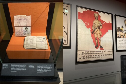 Figure 2. British Passports from the Colony and Protectorate of Kenya belonging to Noor Muhammad and Noor Bibi; Recruitment poster in Hindi (Source: Author's images).